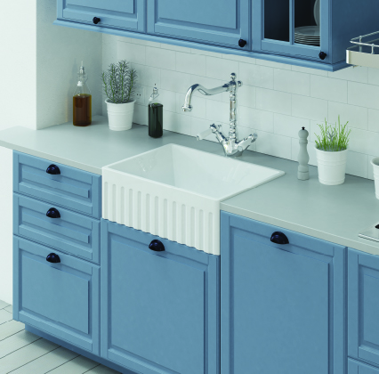 BUTLER SINK - Ribbed Single Bowl Lifestyle