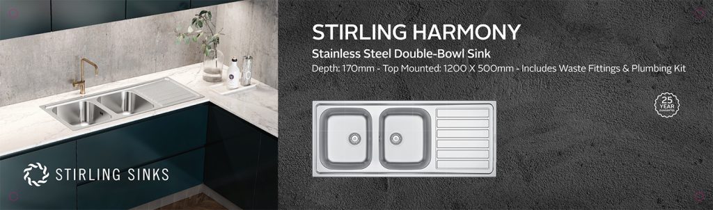Stirling Harmony Sink 1200 x 500 x 170mm