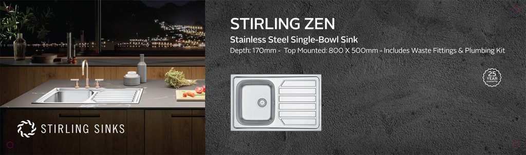 Stirling Zen Sink 800 x 500 x 170mm
