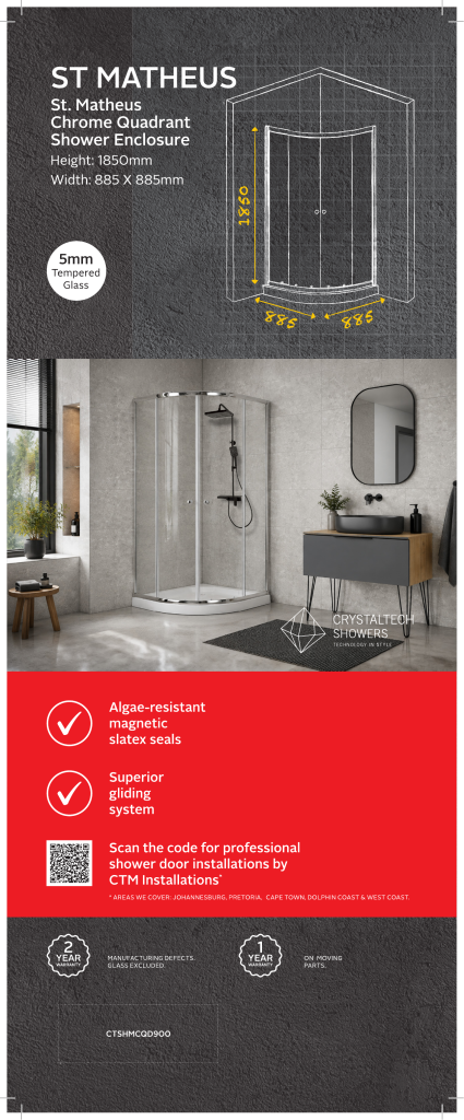 ST MATHEUS SHOWER ENCLOSURE - CTSHMCQD900