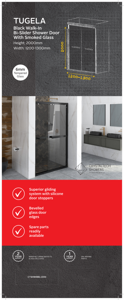 TUGELA SHOWER DOOR - CTSHWIBBL1200