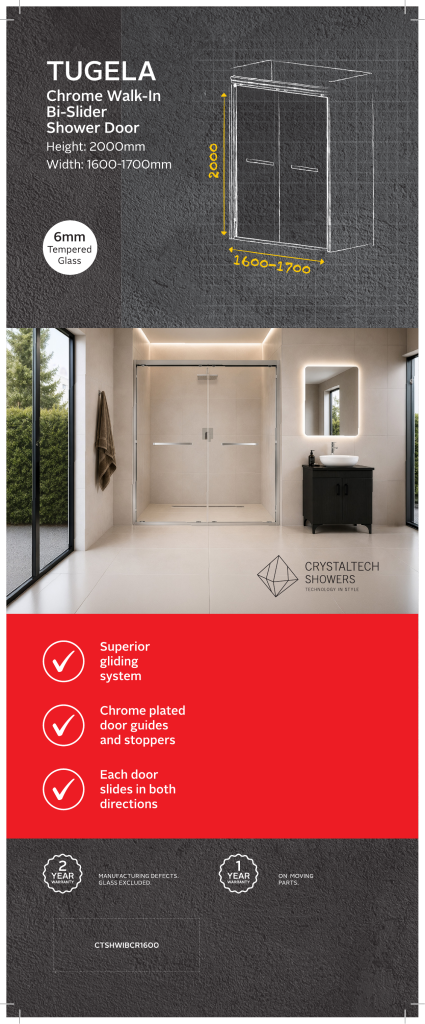 TUGELA SHOWER DOOR - CTSHWIBCR1600