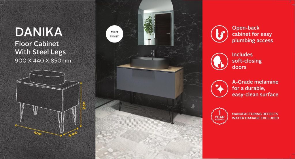 TATHWNK800F — Danika Floor Cabinet with Steel Legs